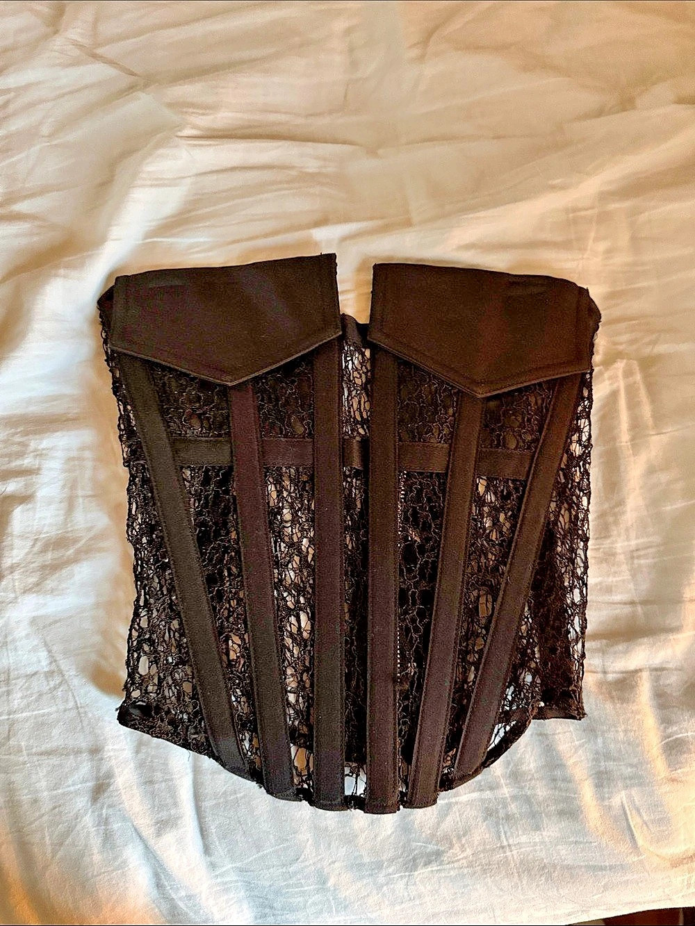 Dion Lee Black Lace Corset Top